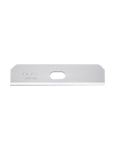 Juego de 10 cuchillas skb-7 trapezoidales plateadas 50 x 12,5 x 0,4 mm