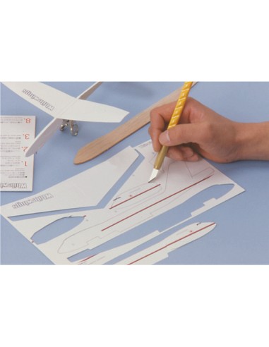 Cúter artístico ak-1/5b con forma de lápiz y 5...