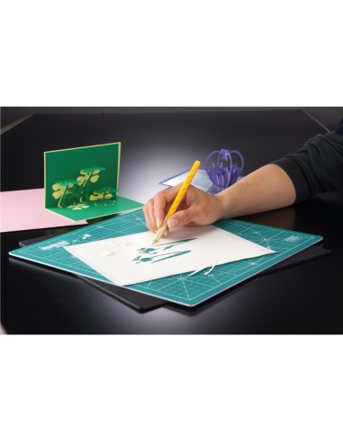 Cúter artístico ak-1/5b con forma de lápiz y 5...