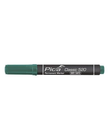 Marcador permanente tipo bala verde