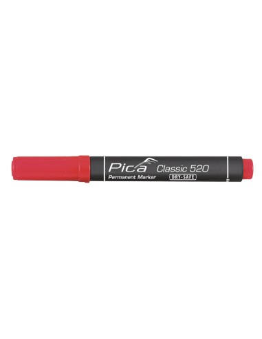 Marcador permanente tipo bala rojo