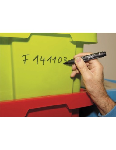 Marcador permanente tipo bala rojo