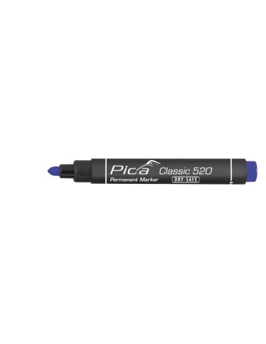 Marcador permanente tipo bala azul