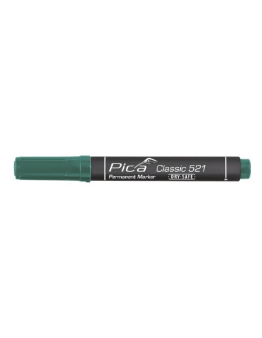Marcador permanente tipo pincel verde