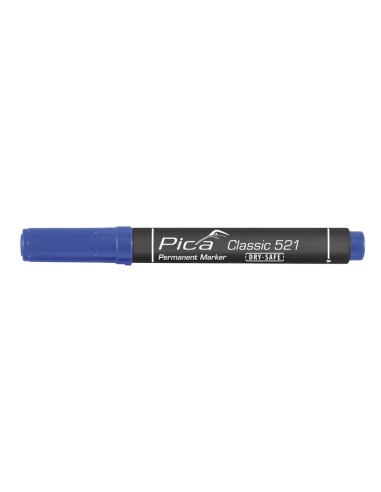 Marcador permanente tipo pincel azul