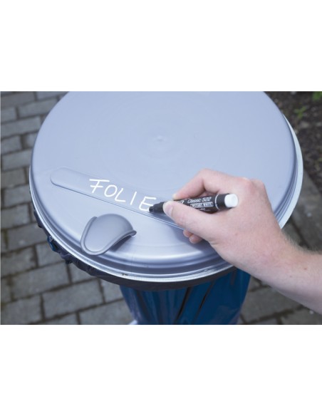 Marcador permanente tipo bala gruesa blanco