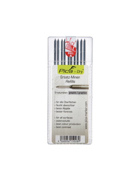 Estuche con 10 minas dry (grafito 2b) Estuche con 10 minas dry (grafito 2b)