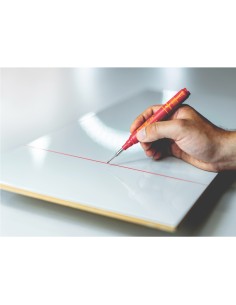 Marcador permanente de tinta para agujeros profundos rojo 2