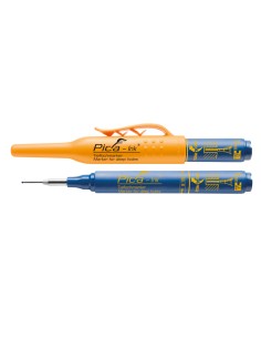 Marcador permanente de tinta para agujeros profundos azul