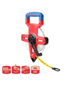 Cinta métrica abierta fibravidrio 100 m 2