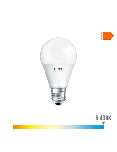 Bombilla standard led 12 v ac/dc e27 10 w 1020 lm 6400 k luz fria ø60 x 11 cm