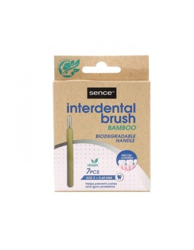Cepillo interdental bambú, 7 unidades