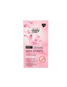 Bandas depilatorias faciales piel sensible, 20 unidades