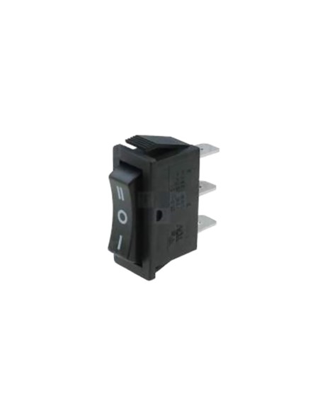 Interruptor on-off-on estrecho 15a 250v negro