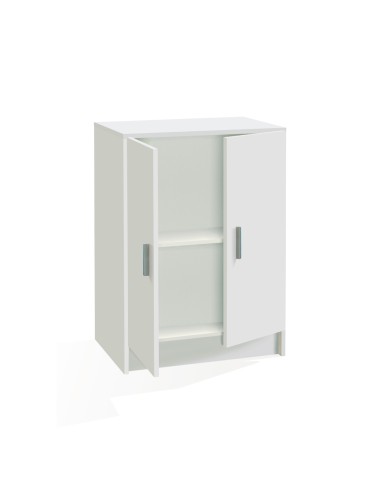 Armario multiusos 2 puertas blanco