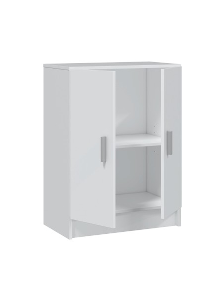 Armario multiusos 2 puertas blanco