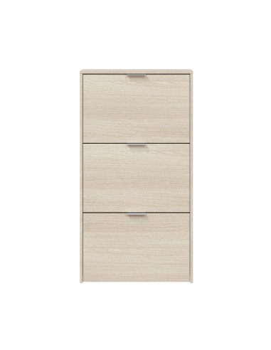 Zapatero 3 puertas abatibles roble