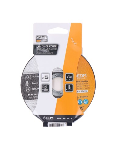 Discos corte set 5 uds hierro y acero...