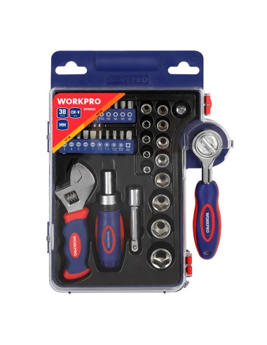 Vasos con carraca, mango y llave ajustable,...