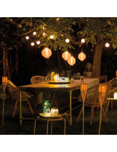 Farolillo solar blanco ø 20 cm