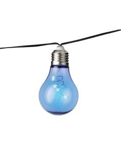 Guirnalda solar con bombillas de colores, 2 funciones, 4,5 m 2