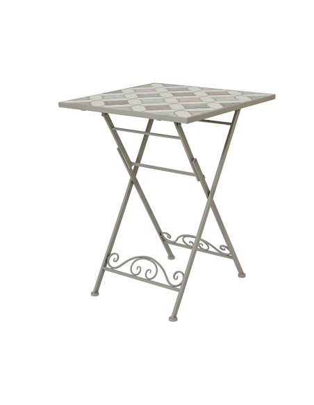 Mesa metalica/mosaico bistro marrakech para exterior 58 x 58 x 76 cm