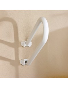 Asa de seguridad giratoria, aluminio blanco, 52,5 x 21 x 20 cm