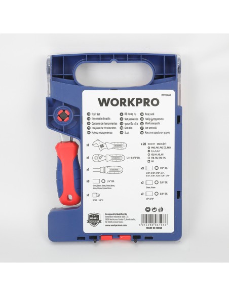 Conjunto de herramientas cortas de 46 piezas