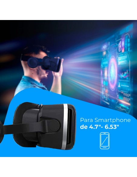 Gafas de realidad virtual 3d con audio