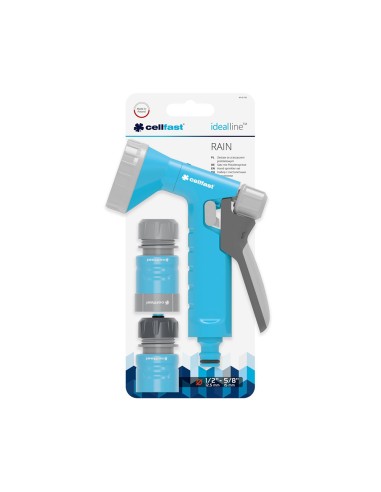 Set pistola de riego rain ideal 1/2" - 5/8"