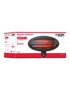 Estufa de cuarzo de exterior - 2000w - edm 2