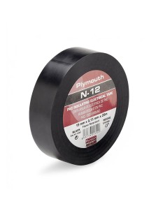 Cinta aislante pvc alta adhesión negra 20 m x 25 mm x 0,15 mm