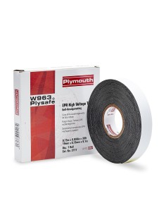 Cinta aislante caucho epr negra autosoldable vulcanizable 9,1 m x 19 mm x 0,76 mm