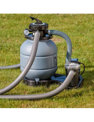 Piscina redonda de pared de acero con chapa...