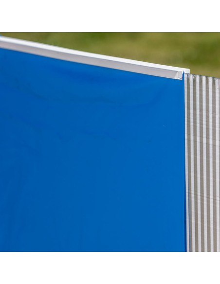 Piscina redonda de pared de acero con chapa blanca 350 x 120 cm