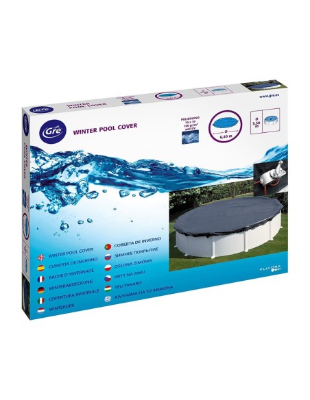 Cubierta piscina redonda de acero: ø 440 cm