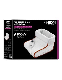Calienta pies electrico 100w 30x30x24cm edm 2