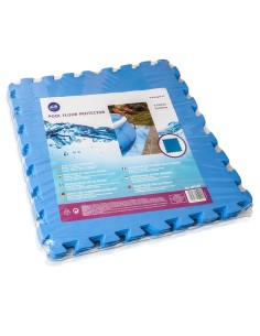 Protector de suelo de piscina, azul. 50 x 50 cm. 9 unidades 2