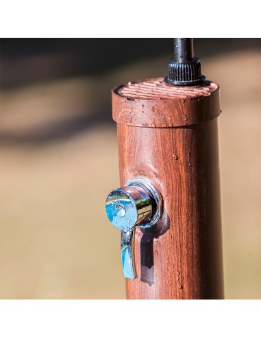 Ducha pvc aspecto madera con acumulador de agua...