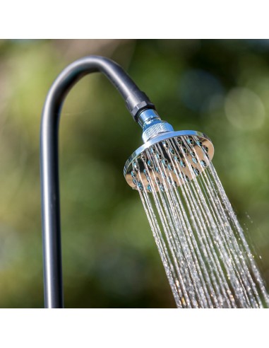 Ducha pvc aspecto madera con acumulador de agua...