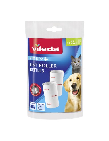 Recambio rodillo quitapelusas pet pro. 2 x 29 hojas