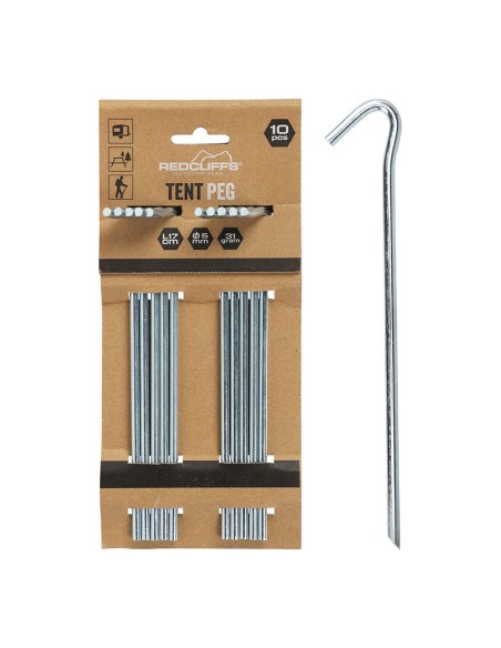 Piqueta tienda campaña, 10 uds