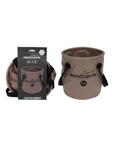 Cubo de camping plegable de 10 litros