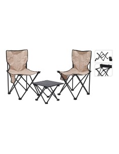 Conjunto mesa y sillas camping