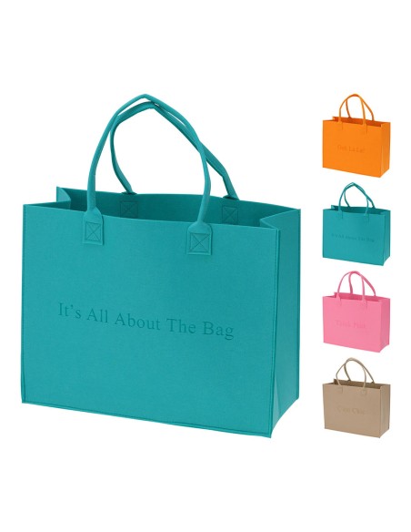 Bolsa de fieltro 44 x 34 cm colores surtidos