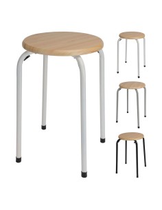 Taburete base madera