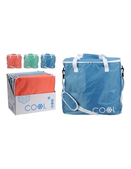 Nevera tipo bolsa isotermica 24 l ribete blanco, colores surtidos