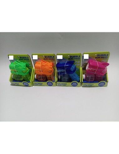 Pistola pompas jabón colores surtidos