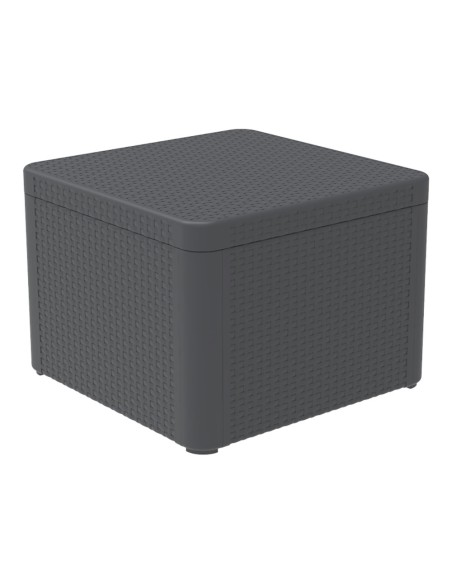 Conjunto jardin nassau grafito 3 piezas antracita + cojines