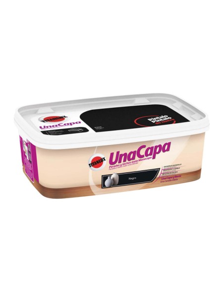 Pintura plástica ecológica,una capa, negro 2,5 l